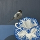 Donna's "Shelley Dainty Blue" with Chickadee SOLD